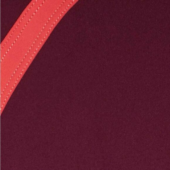 Lululemon Zip The Line Crop leggings 
Deep Ruby / Poppy Coral - Picture 16 of 16